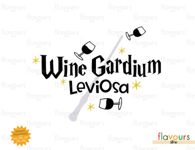 Wine Gardium Leviosa - SVG Cut File - FlavoursStore