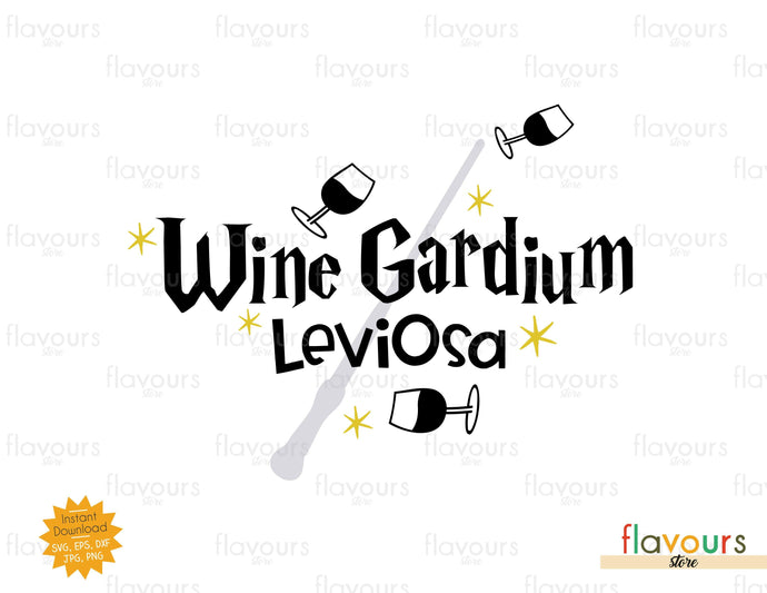 Wine Gardium Leviosa - SVG Cut File - FlavoursStore