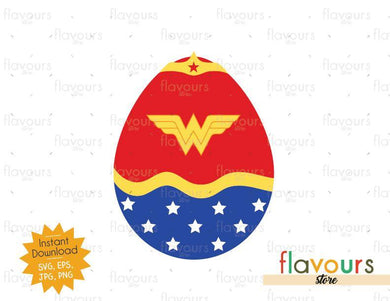 Wonder Woman Easter Egg - SVG Cut File - FlavoursStore