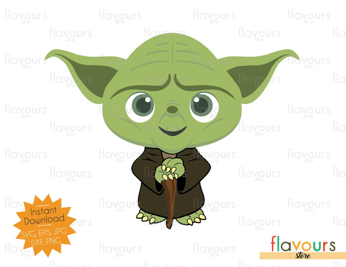Yoda - Star Wars - Cuttable Design Files - FlavoursStore