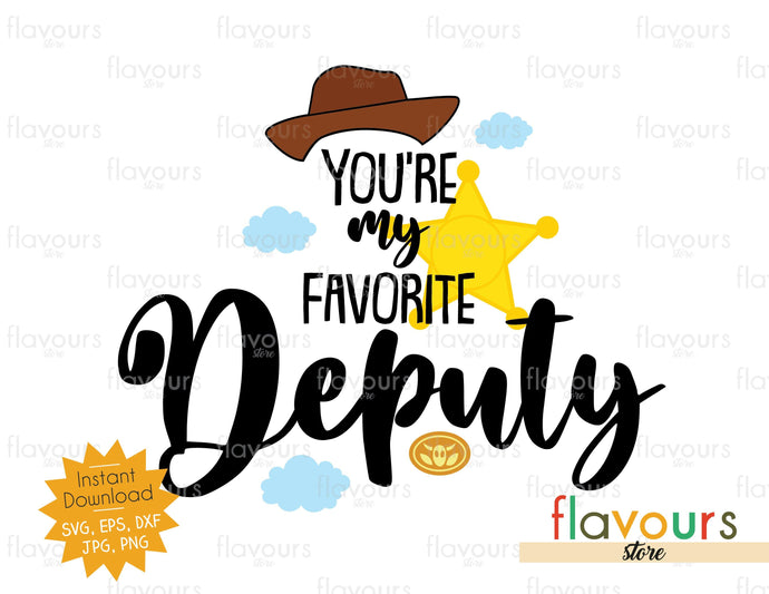You're My Favorite Deputy - SVG Cut File - FlavoursStore