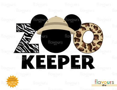 Zoo Keeper - SVG Cut File - FlavoursStore