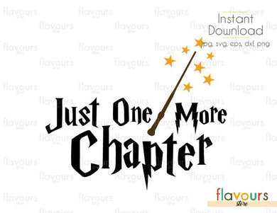 Just One More Chapter - SVG Cut files - FlavoursStore