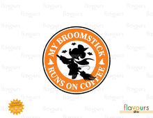 Load image into Gallery viewer, Minnie Witch Halloween Coffee Ring - SVG Cut File - FlavoursStore
