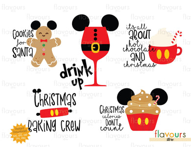 Christmas Baking And Drink Bundle - Disney Christmas - SVG Cut Files - FlavoursStore
